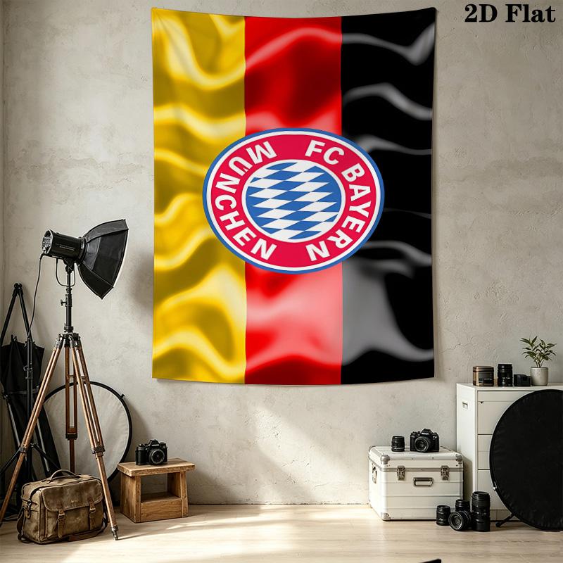Fc Bayern Munich Wall Tapestry Aesthetic Wall Hanging Printed Fabric Blanket Decorative Tapestries For Bedroom Living Room Home Decor