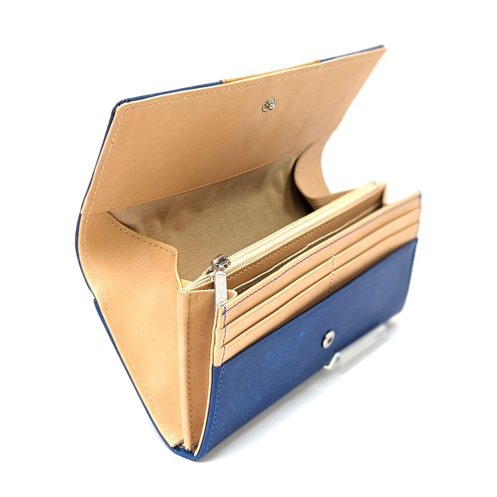 Karukuru Vegetable Series Flap Long Wallet MOS-VG002 BlueCamel