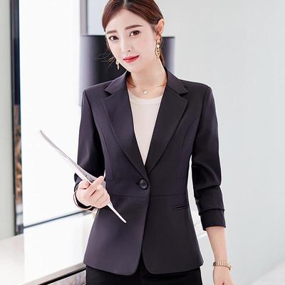 Spring Women Blazer Fashion Casual Work Blazers Jackets Coat Outerwear Autumn Career Female All-match Office Jacket Lady