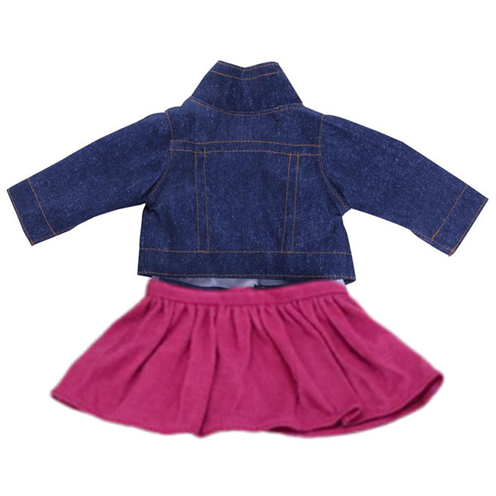 Pop Clothes Set For 18Inch American&43Cm NewBorn Baby Reborn Doll Clothes Accessories Our Generation Girl's Toys Gift