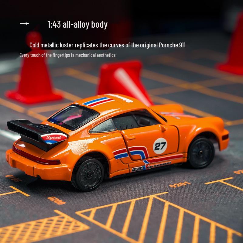 1:43 Scale Alloy Drift RC Car with Openable Doors - Mini Desktop Remote Control Toy