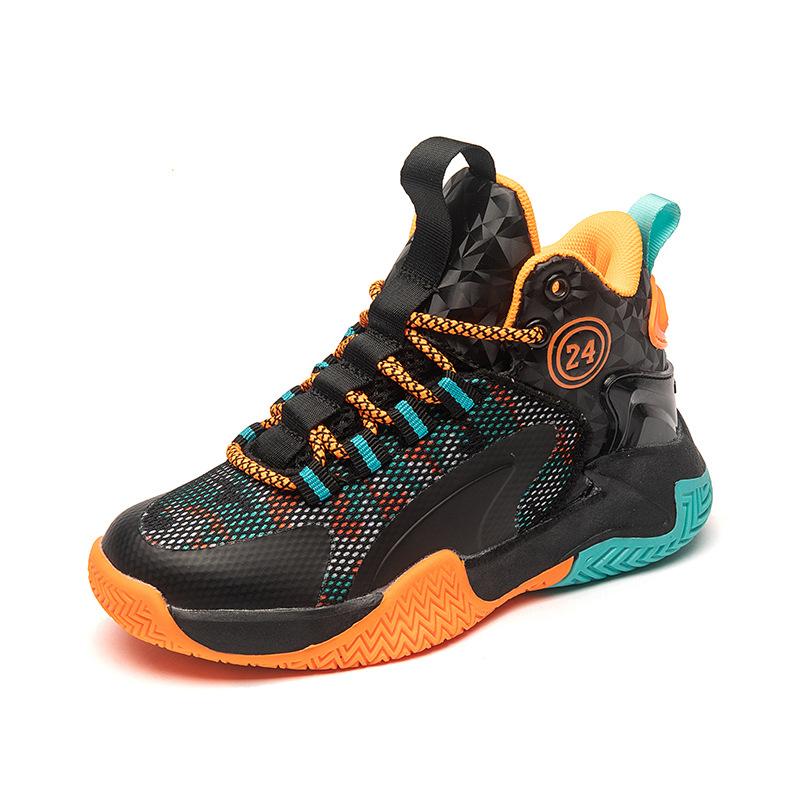 

Подростковая и детская спортивная обувь для бега на открытом воздухе для мальчиков и девочек, дышащая сетчатая обувь, весенне-осенние высокие кроссовки на платформе для баскетбола 40