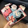 Silk scarf 71 * 71 imitation silk square scarf Korean atmosphere neck silk scarf flower pattern flower polka dot scarf