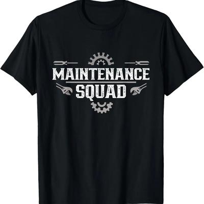 Maintenance Squad Worker Maintenance Man Technician Men T-Shirt