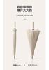 MAYDU 24 Bone Double Automatic Umbrella with Long Handle, Storm resistant, Large Clear Umbrella for Men's Business