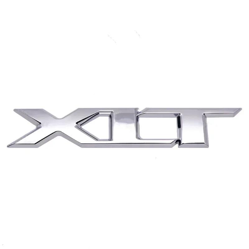 1Pc 3D Metal Chrome Red Black Logo XLT Emblem Car Badge Rear Trunk Decal For RANGER XLT Stikcer Accessories