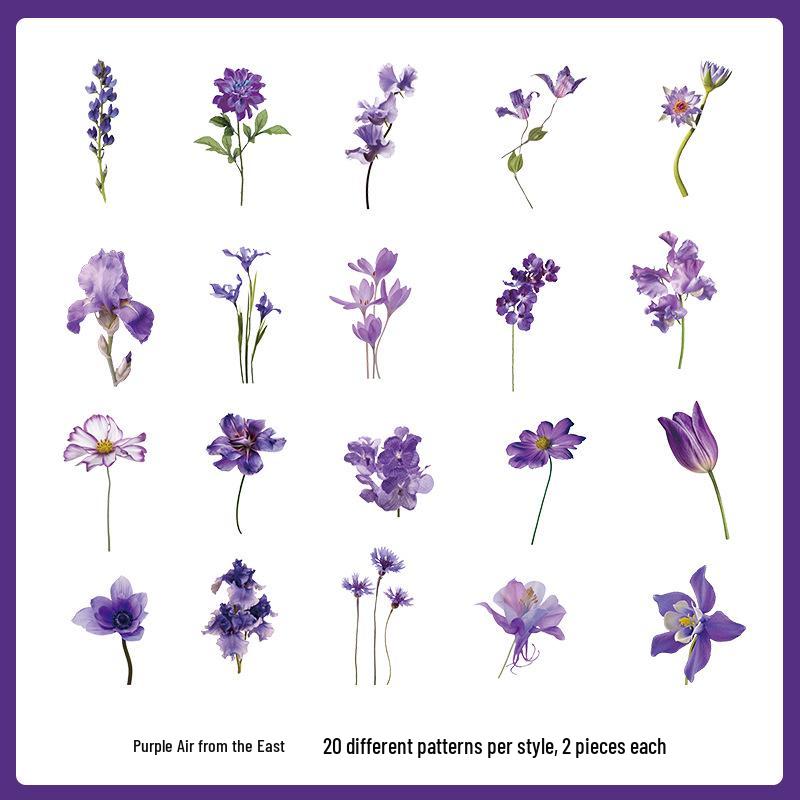 PVC Flower & Plant Stickers for DIY Crafts, Journals, Collages & Kids' Gifts