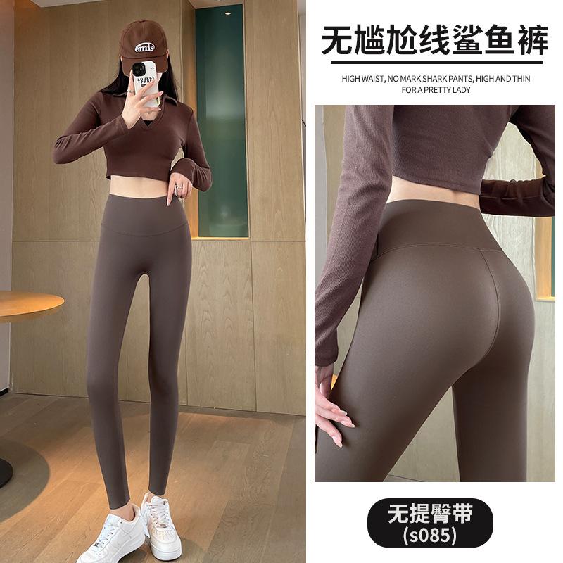 Shark Pants Women Wear Autumn and Winter New Small Belly and Buttocks Large Size Fat Mm Black Velvet Leggings