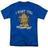 26 Garfield I Want You T Shirt Mens Licensed Cat Jim Davis Comics Tee Royal Blue Unisex T-Shirt