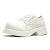 Neue Herrenschuhe Nische Derby Schuhe innere Höhenerhöhung großer Kopf Lederschuhe Retro High Street weiße Lederschuhe 95557-J
