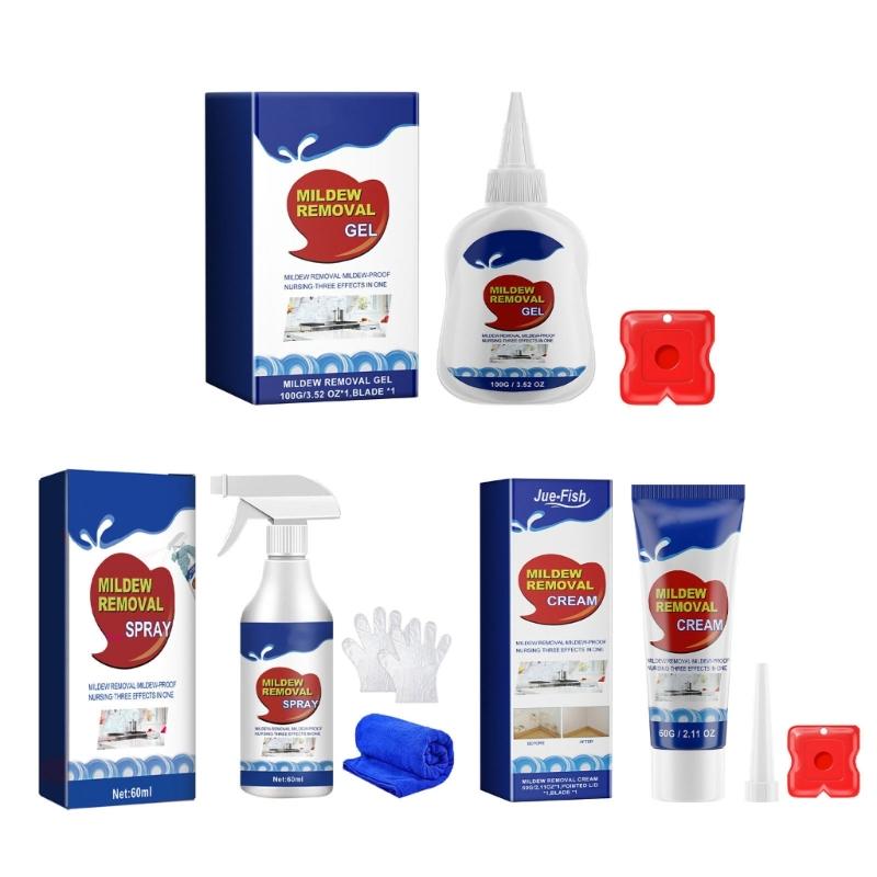 Quick and Efficient Mold Remover Gel Mold Stain Cleaner Spray Deep Cleaning Wall Mold Remover Easy To Use Gel Formula
