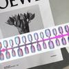 Purple Electroplated Cat Eye Aurora Mermaid Nail Art Patches with Super Flash High-End Texture