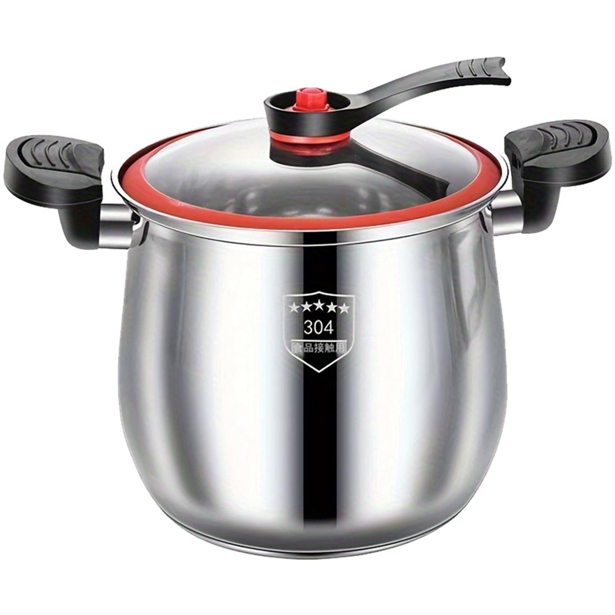 

2025+ Stainless Steel Pressure Cooker Food Grade Fast Cooking Pot with Lid Non Stick Induction Safe Dishwasher Home Restaurant China Mainland