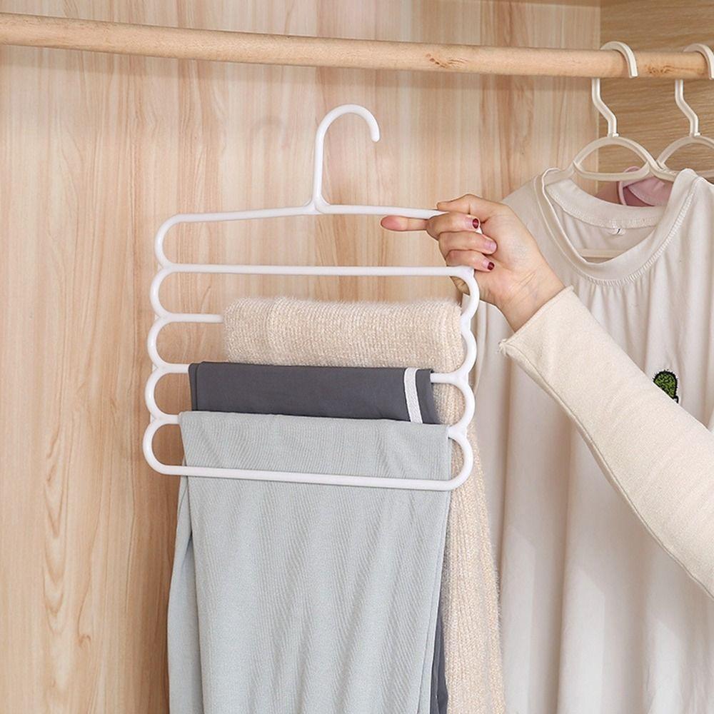 Trousers Scarf Storage Closet Organizer Trousers Hanger Storage Rack Pants Hangers Clothes Hanger