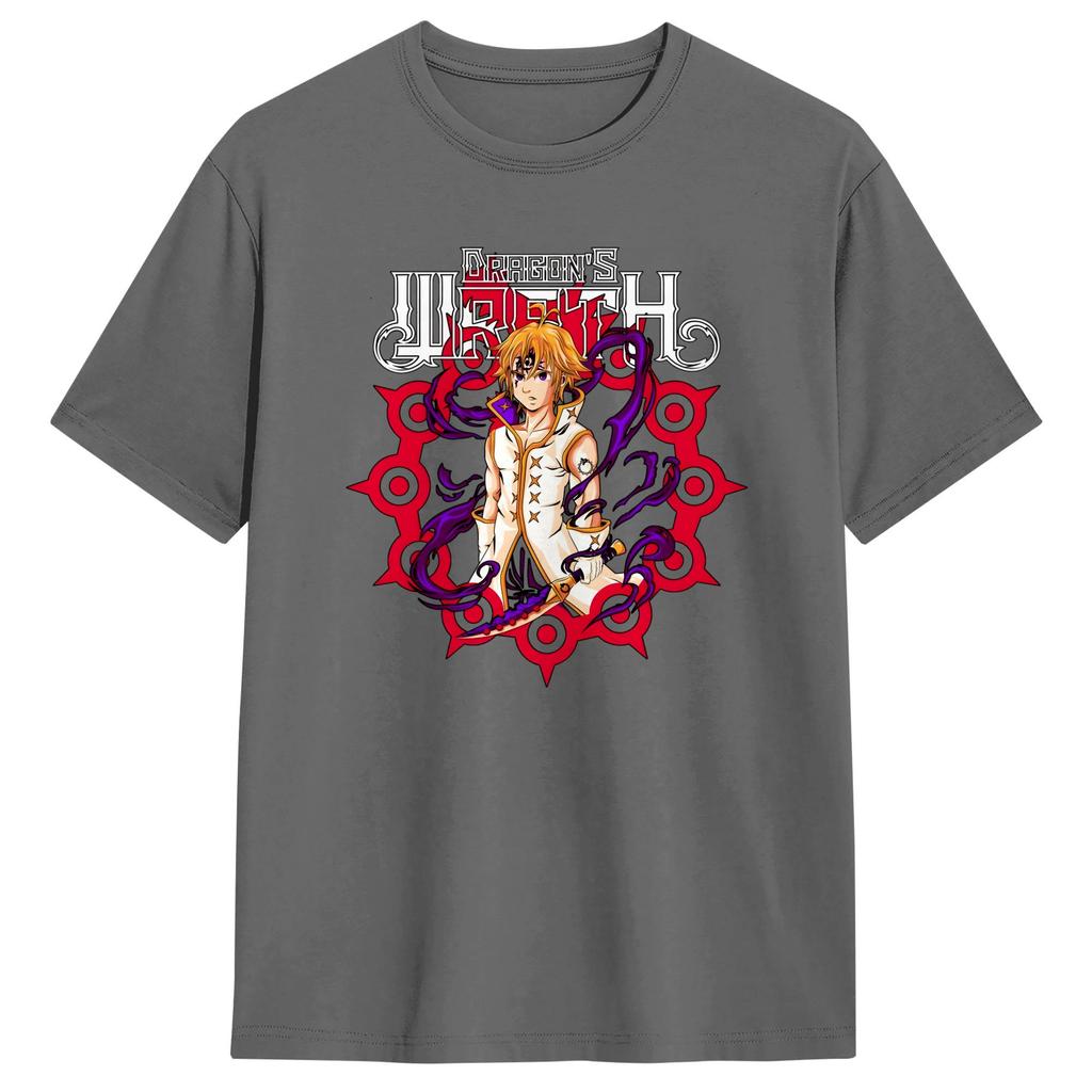 The Seven Deadly Sins Anime Cotton T Shirts Trendy Cool Tee Shirt for Unisex Beach Awesome Casual Short Sleeve Top Tees