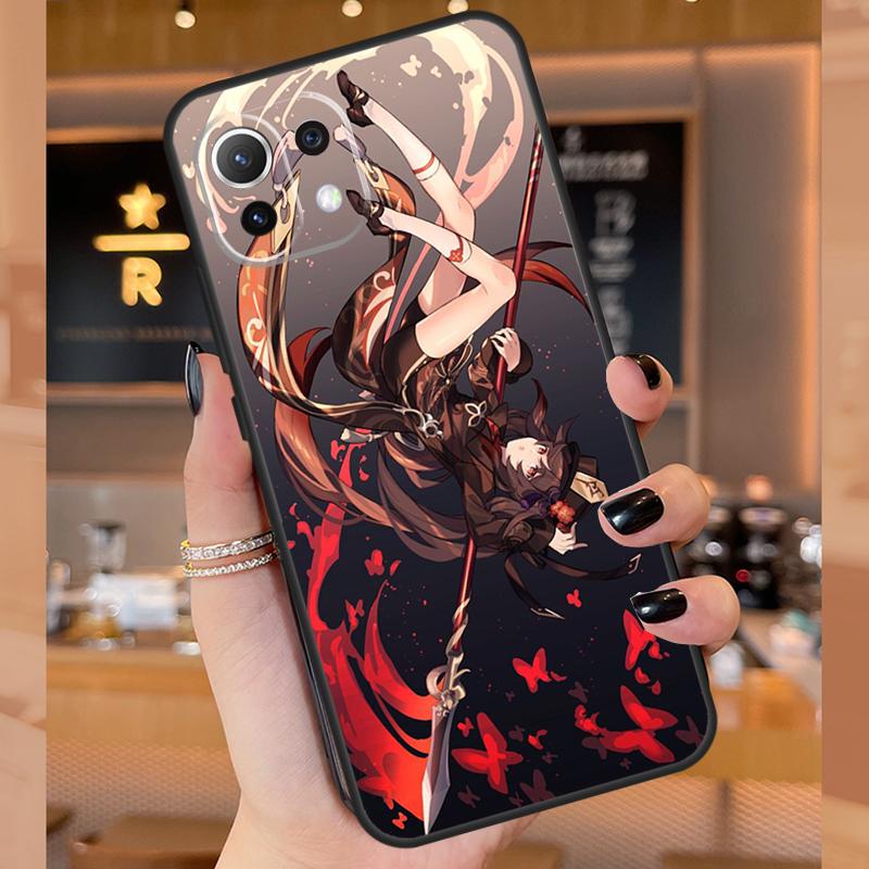 Hu Tao Genshin Impact Case For Xiaomi 15 Ultra 14 13T 14T 15T Pro 17 Pro Max POCO F8 F7 F5 F6 X3 X5 X6 X7 Pro Cover