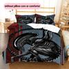 Cartoon Pattern Bedding Quilt Set Quilt Cover Pillowcase Home Decoration Birthday Gift (1 * Duvet Cover + 2 * Pillowcase, Without Core)