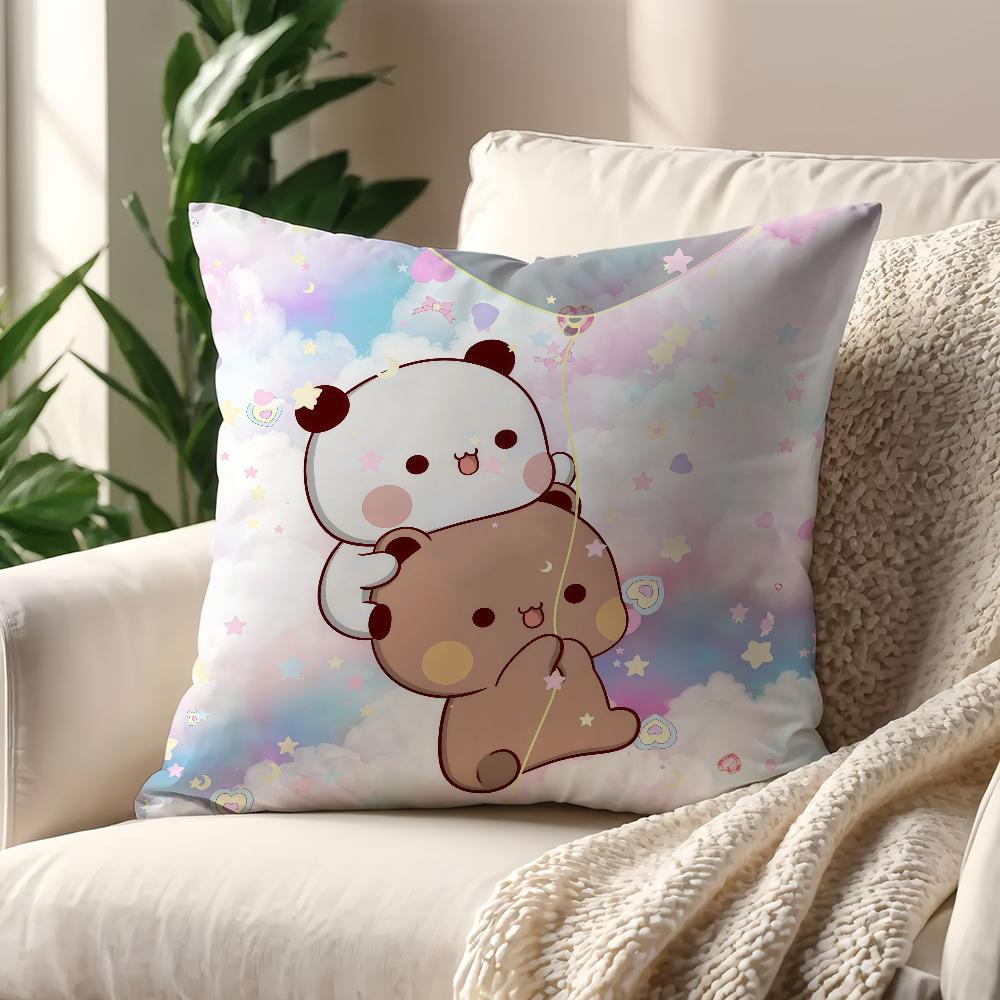 Cartoon Cute Bubu Dudu Face cushion cover Pillow Cover Decoration Room Home Sofa living Office Car Nordic Simplicity