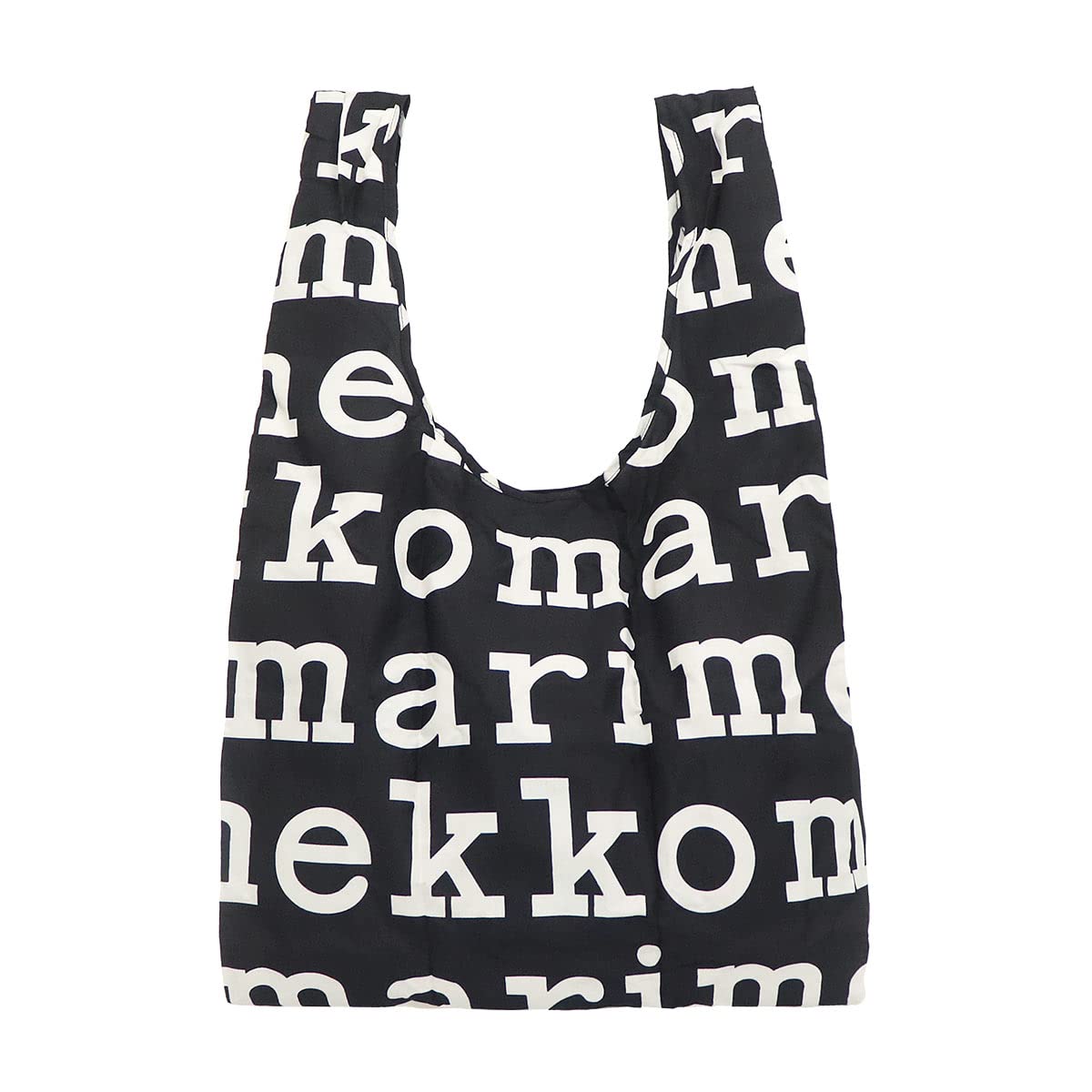 

marimekko Bag 48854 Black x White MARILOGO Nylon Pocketable Eco Bag Smart Bag [Marimekko] (Tote Bag) Women s [Brand] [Item]