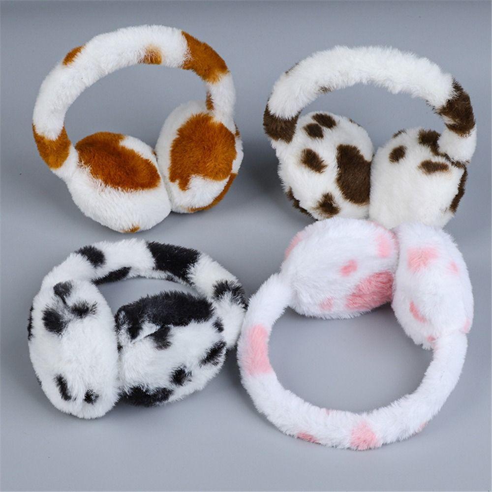 Retractable Plush Earmuffs Winter Warm Children's Christmas Gifts Fluffy Ear Covers  for Boys Girls