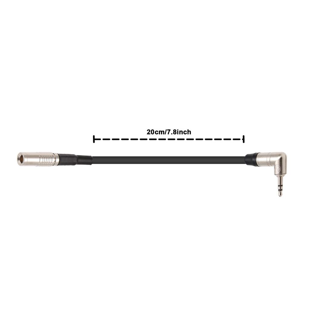 Canon R5C DIN TRS 90 Degree Timecode Cable for Tentacle Sync and Alvin 1.0/2.3~3.5mm