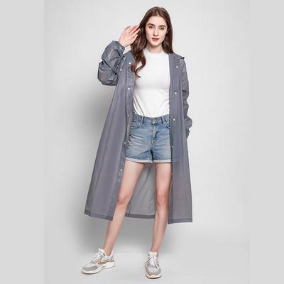 Waterproof Rain Poncho Coat Fashion PEVA Women Man Raincoat Adult Clear Transparent Camping Hoodie Rainwear Suit