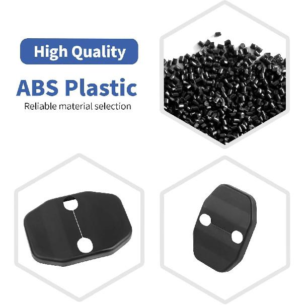 RT-TCZ for Jeep JKU Door Lock Cover Protector Fit for Jeep Wrangler JKU 2007-2017 4DR Black Interior Accessories 6pcs
