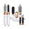 5 In 1 Hair Styler, Air Styler with Hot Air Brush Hair Dryer, Hair Straightener Pack (Platinum)