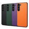 For Samsung Galaxy S24 Calf Texture Cover PC+TPU+PU Leather Slim-Fit Cell Phone Case