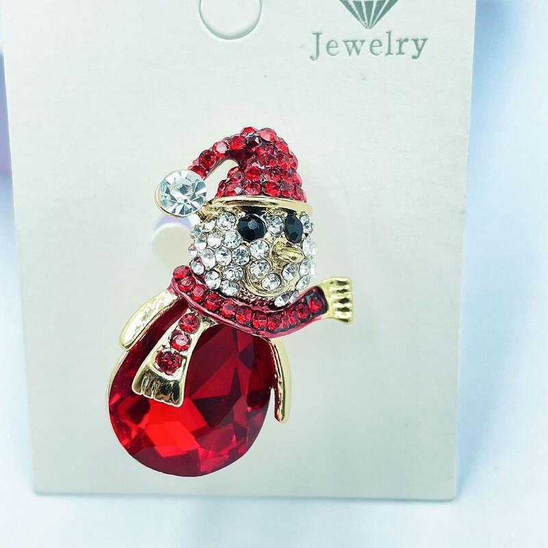 Рождественская брошь Санта Клаус