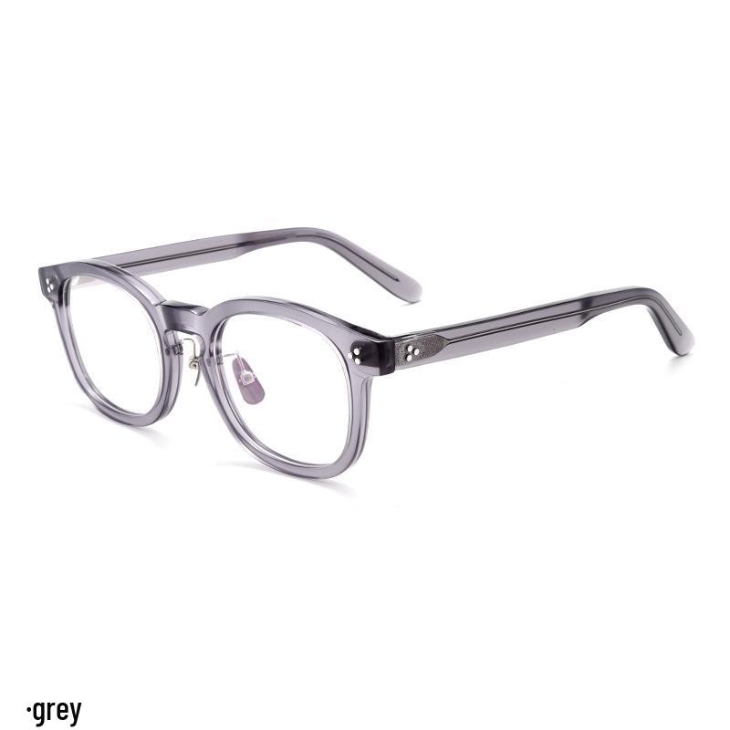 

Оправа для очков Shawn Yue в ретро-стиле, коллаборация: Унисекс Ручной работы Прозрачный Ацетат для Миопии, Ограниченная Серия Модный Тайбэй серый