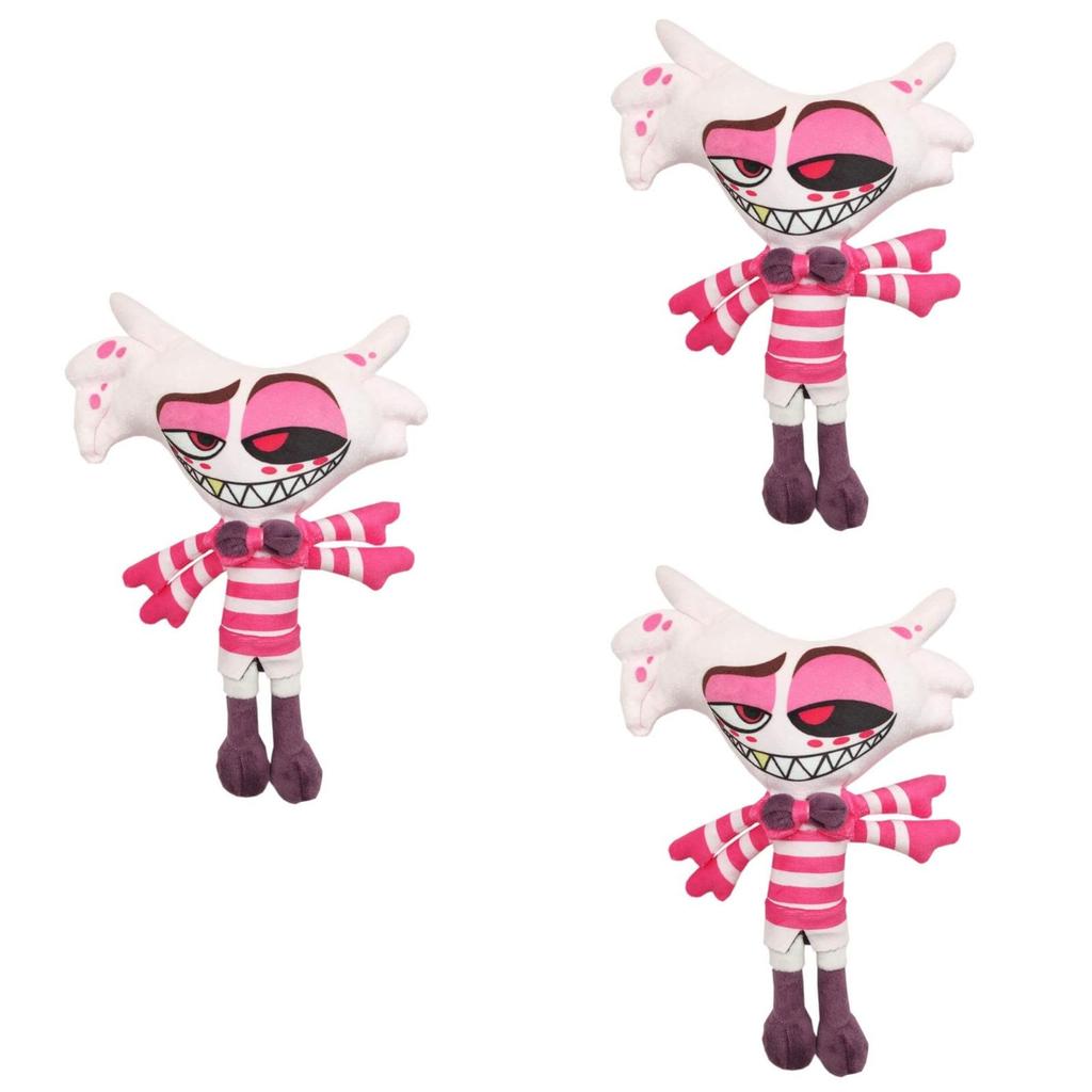 Peluche Angel Dust di Hazbin Hotel 25cm Morbido Carino Bambola di Pezza Perfetta Per Bambini Fan Regalo