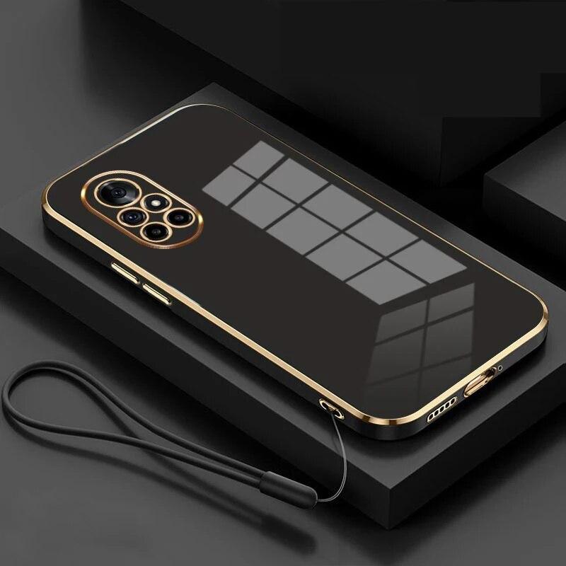 For Huawei Nova 8 Case Huawei Nova 8 Pro Cover ANG-LX1 ANG-LX2 Phone Case Luxury Square Plating Shockproof NOVA8 Pro Back Cover