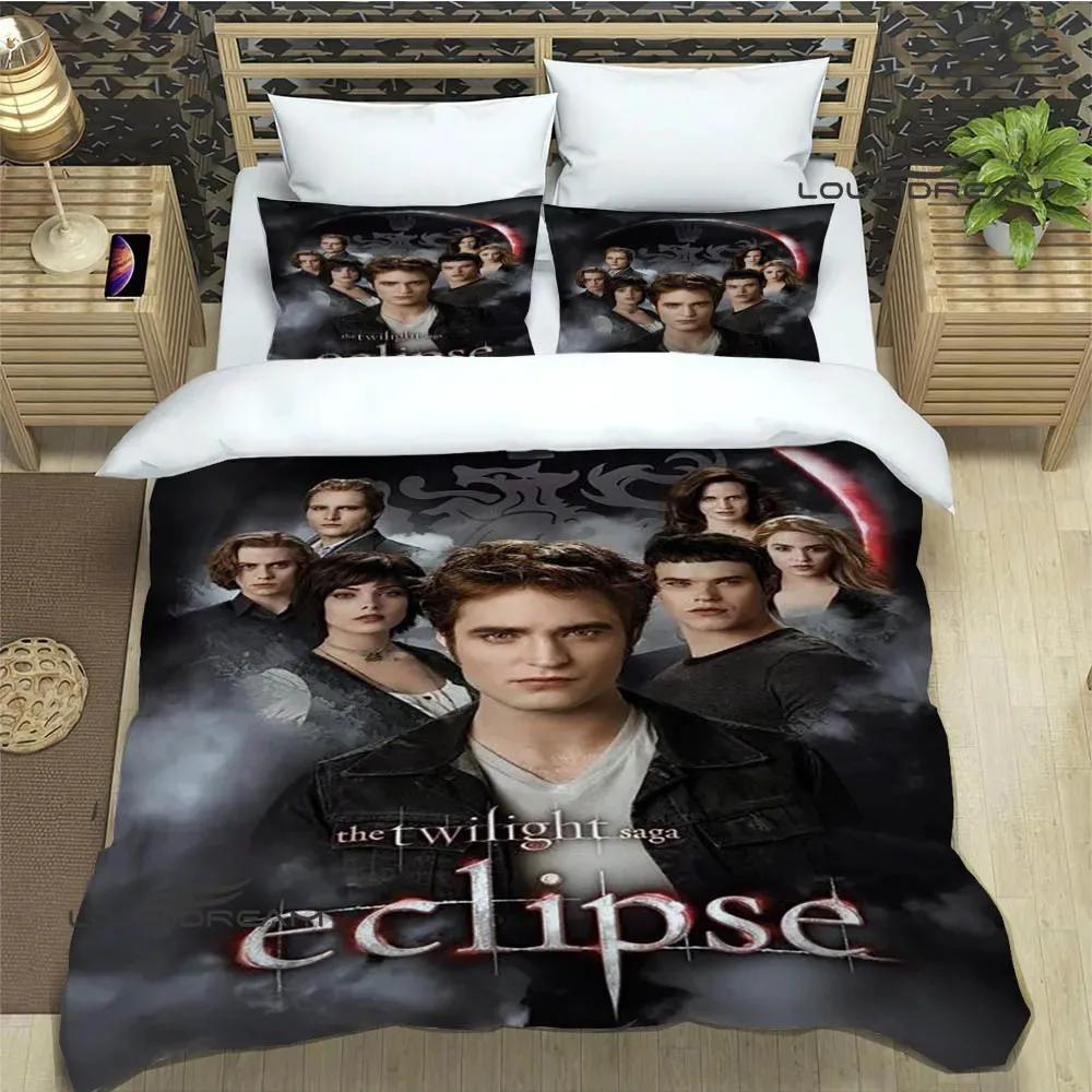 The Twilight Saga Printed Bedding Sets Exquisite Bed Supplies Set Duvet Cover Bed Comforter Set Bedding Set Luxury Birthday Gift