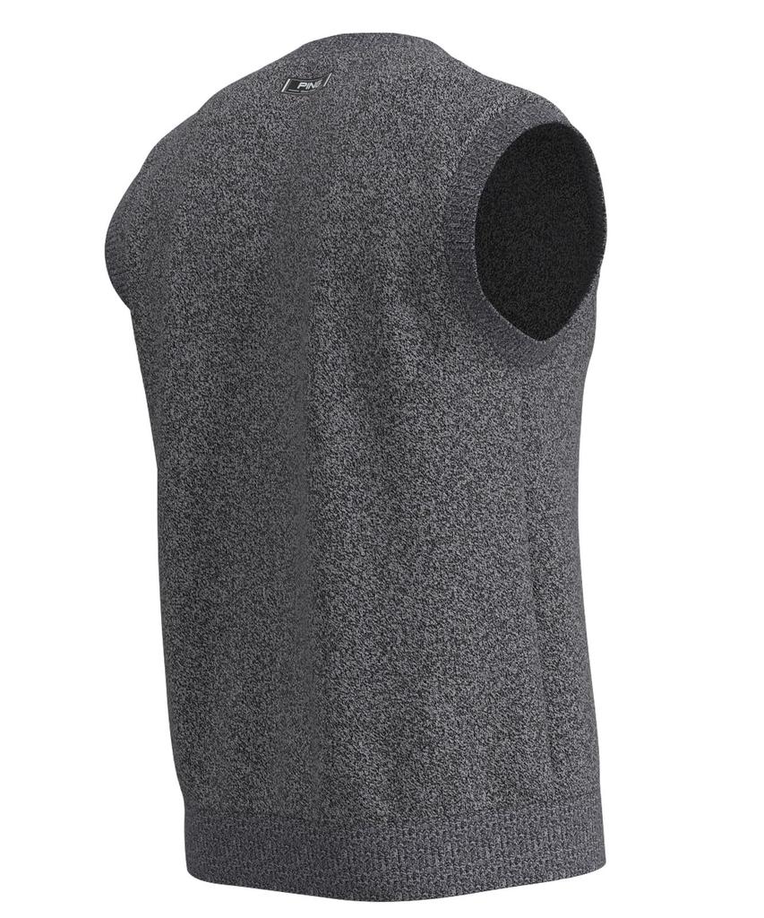 [Ping Apparel] Men's Lightweight Crew Neck Knit Vest (PHOENIX X Mr.PING Logo, Oversized)  Golf  621-3274801 022Light Top Gray M