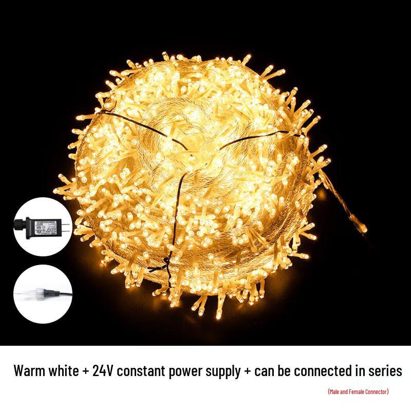 CHOBOND LED Holiday String Lights 50m, 400 Lights теплый белый