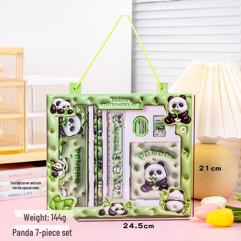 June 1st Back-to-School Stationery Gift Box: Premium 7-Piece Pencil Set for Primary Students