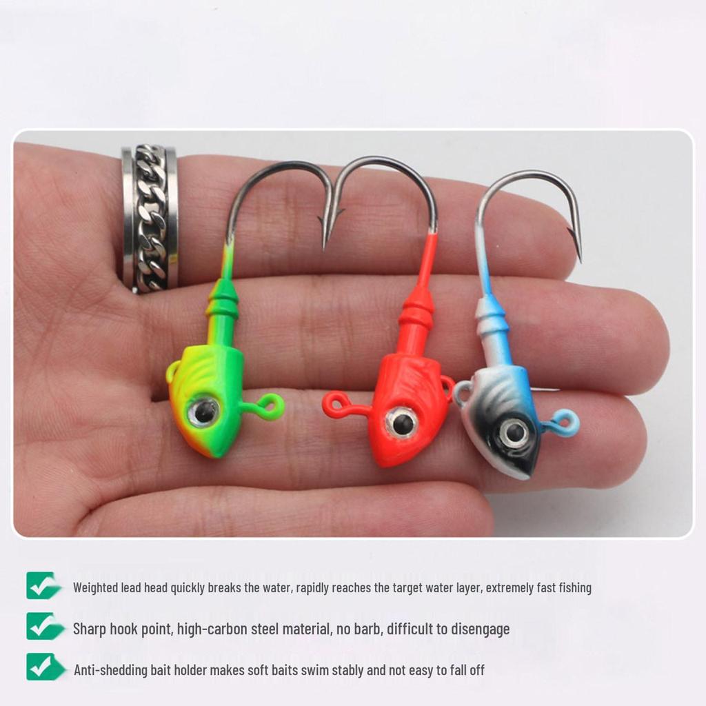 Fish Head Jig: 40g/45g Soft Bait for Long Cast, Sea Bass & Bass Lure