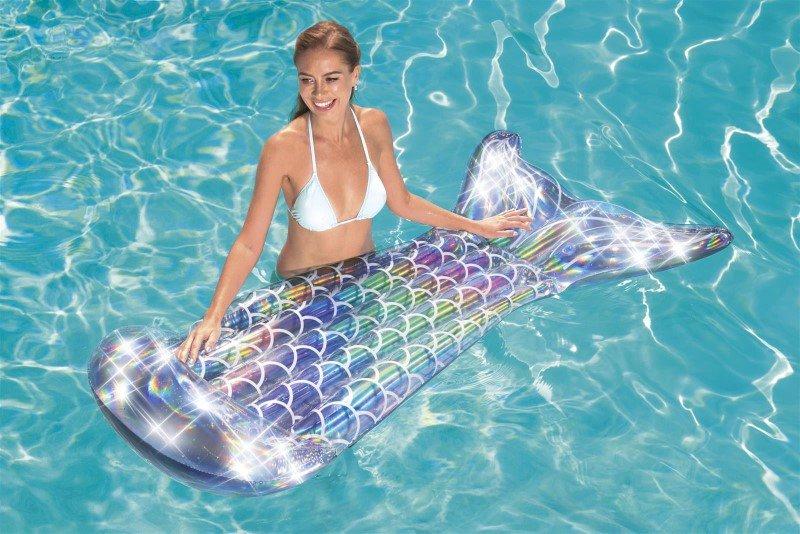 Swimming Mattress 193 X 101 Cm Mermaid Tail Bestway 43413