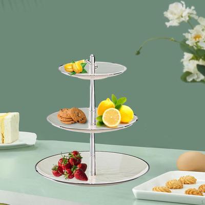 3-stöckiger Cupcake-Ständer Kuchenhalter Desserttisch-Display Etagere Serviertablett Obstschale für