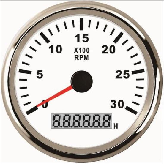 

Дизельный двигатель, автомобильный грузовик, морской тахометр, автомобильный грузовик, лодка, тахометр, 85 мм, 9-32 В, цифровой счетчик часов 0-3000 об/мин WS