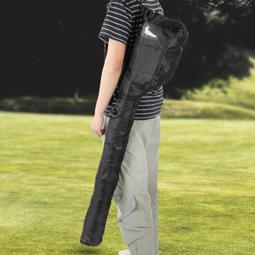 Portable Nylon Golf Club Bag Head Cover Protective Headcover Shoulder Bags Golfer Accessory