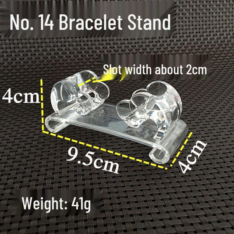 Acrylic Gold & Silver Transparent Bracelet Display Stand for Jewelry & Ornaments