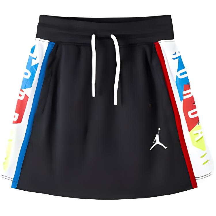 

Jordan Color Block Logo Print Skirt Kids Skirts Black JDG-KE-A581 XL