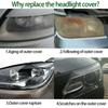 Headlight Lampshade Transparent Headlight Lens Left and Right Lampshade Cover For Mini R56 Cooper 2007-2013