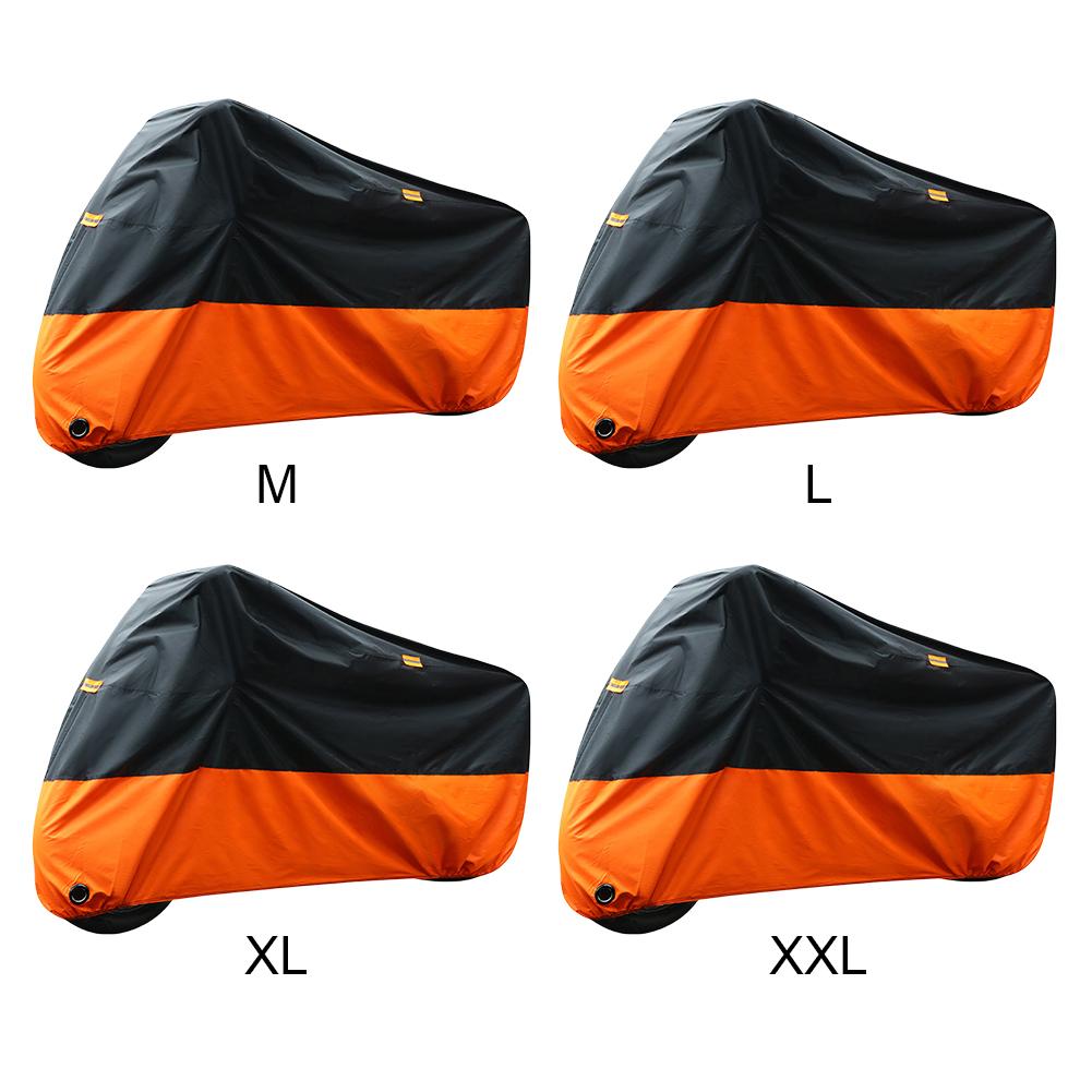 Motorcycle Cover Waterproof All Weather UV Protective Outdoor Motorbike Scooter Cover Thick 190T Wear-resistant Bicycle Cover
