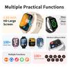 New Smartwatch BT Call Health&Sleep Monitor 1.83'' HD Screen Smart Watch Waterproof Fashoin Sports Bracelet For Women Men HW12