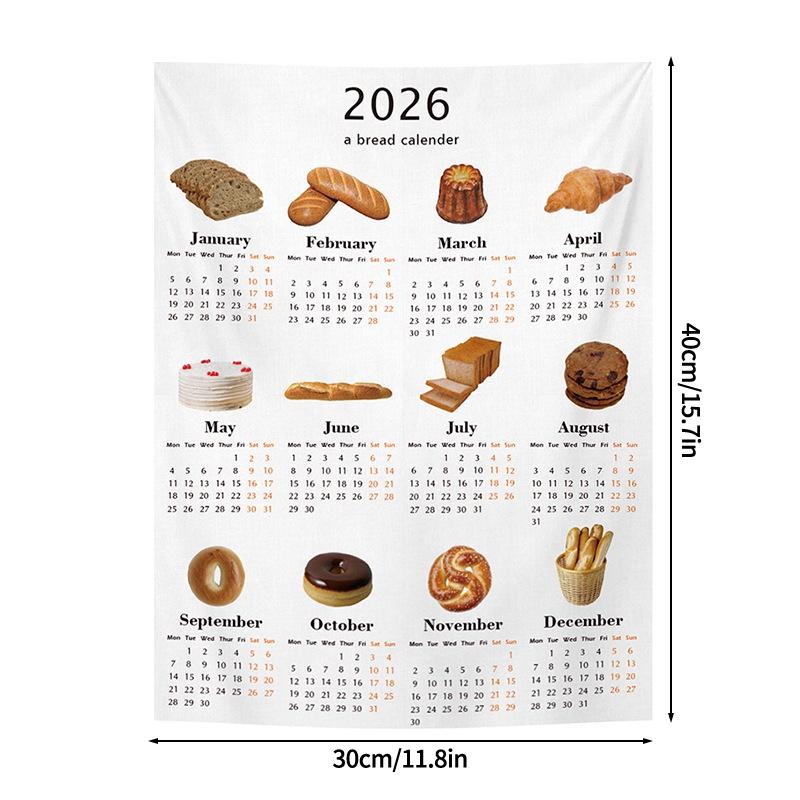 

Calendar Cat Dog Tapestry Decoration Cloth Bedroom Cute Small Tapestry Background Cloth Ins Calendar Wall Hanging Decoration