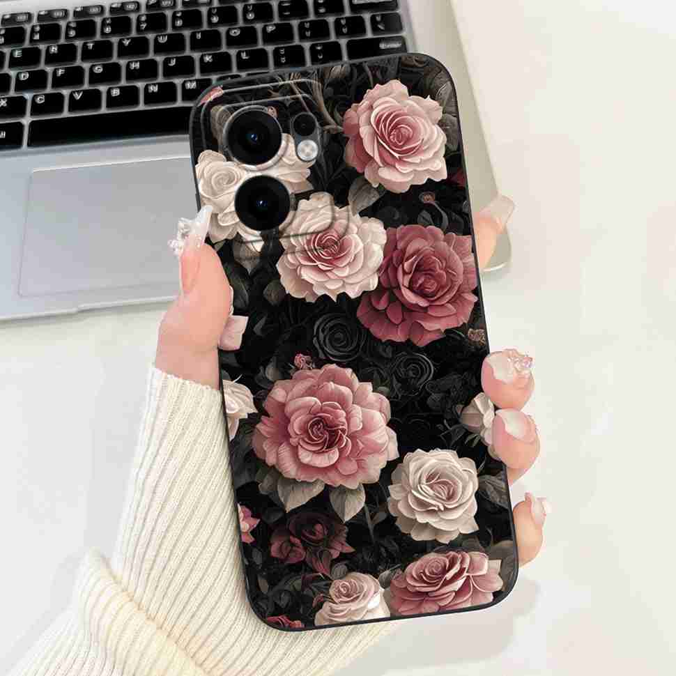 Flower Rabbit Case For OPPO Reno 13F 4G 5G Silicone Soft Cover For OPPO Reno13 F Reno13F 5G CPH2699 2025 Fundas Capas
