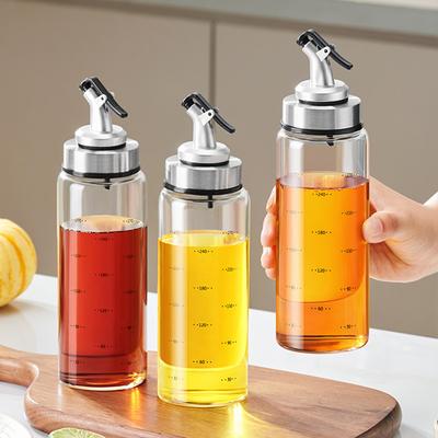 Kitchen Seasoning Bottle High Borosilicate Glass Oil Pot  Refillable Soy Sauce Vinegar Oil Bottle Kitchen Accessories